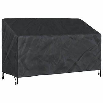 Tuinbankhoes Zwart 165 x 70 x 65 / 94 cm 420D stof 2