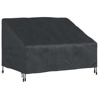 Tuinbankhoes Zwart 130 x 95 x 40 / 80 cm 210D stof 2