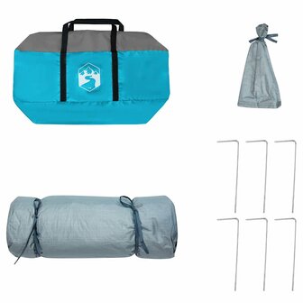 Tent met dak Anders met luchtopening Blauw en Zwart 290 x 288 cm 9