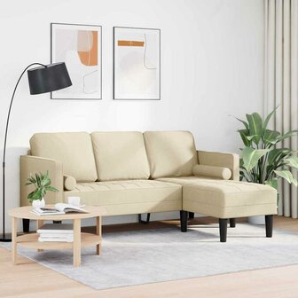 Bankstel Cr&egrave;me 173 x 131 x 67 cm Stof 3