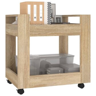 Bureaukastje 60x45x60 cm bewerkt hout sonama eikenkleurig 3