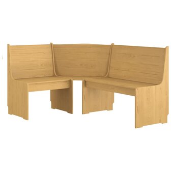 Hoekbank REINE 151 cm massief grenenhout honingbruin 2