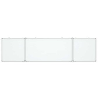 Whiteboard magnetisch inklapbaar 160x40x1,7 cm aluminium 3