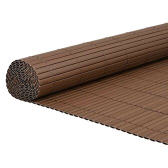 Tuinhek Dubbelzijdig Bruin 1,8x5 m PVC 2