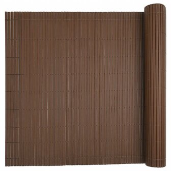 Tuinhek Dubbelzijdig Bruin 1,8x5 m PVC 5