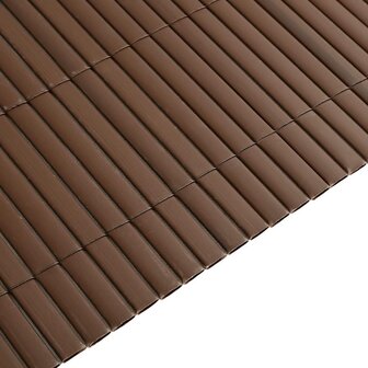 Tuinhek Dubbelzijdig Bruin 1,8x5 m PVC 7