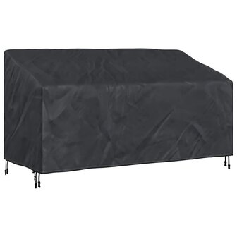 Tuinbankhoes Zwart 205 x 85 x 65 / 94 cm 210D stof 2