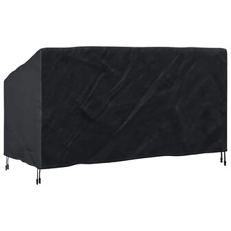 Tuinbankhoes Zwart 205 x 85 x 65 / 94 cm 420D stof 6