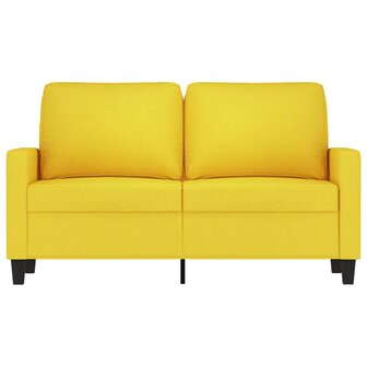 Tweezitsbank 120 cm stof lichtgeel 3