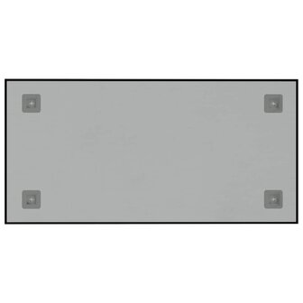 Magneetbord voor aan de wand 60x30 cm gehard glas zwart 4