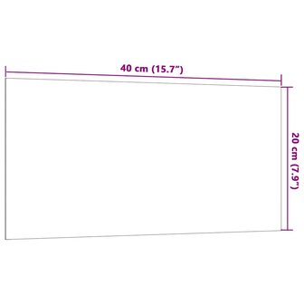 Magneetbord voor aan de wand 40x20 cm gehard glas zwart 6