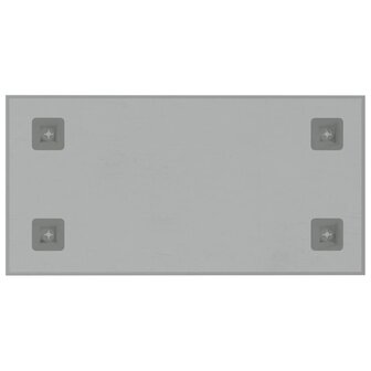 Magneetbord voor aan de wand 60x30 cm gehard glas wit 4