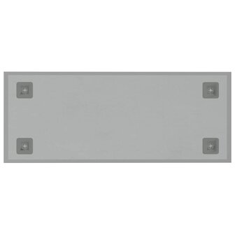 Magneetbord voor aan de wand 50x20 cm gehard glas wit 4
