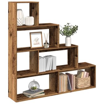 Kamerscherm / boekenkast 143,5x29x143,5 cm hout oud hout 1
