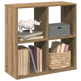 Kamerscherm / boekenkast 69,5x29x69,5 cm hout artisanaal eiken 5