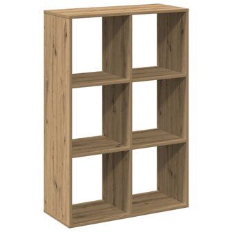Kamerscherm / boekenkast 69,5x29x103,5 cm hout artisanaal eiken 2
