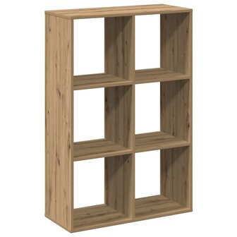 Kamerscherm / boekenkast 69,5x29x103,5 cm hout artisanaal eiken 8
