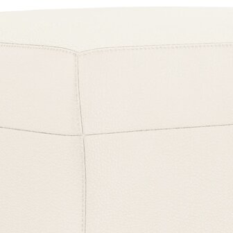 Bankje 100x35x41 cm kunstleer cr&egrave;mekleurig 5