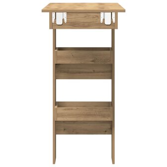 Bartafel wandgemonteerd 102x45x103,5 cm bewerkt hout artisanaal 4