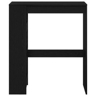 Bartafel met rekken Zwarte eik 90x40x103,5 cm bewerkt hout 5