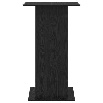 Bartafel met plank Zwart Eiken 60 x 60 x 100 cm Bewerkt hout 6