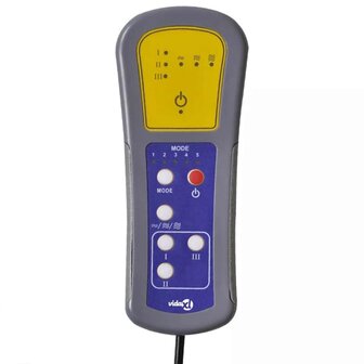 Massagestoel met lichtgrijze stof 8