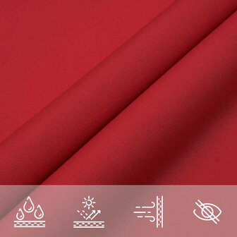 Zonnezeil Rood 2x2x2 m 100% Polyester Oxford 7