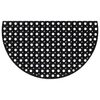 Deurmat halfrond 45x75 cm rubber 1