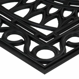 Deurmat rechthoekig 45x75 cm rubber 3