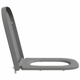 Toiletbril soft-close met quick-release Duroplast grijs 5