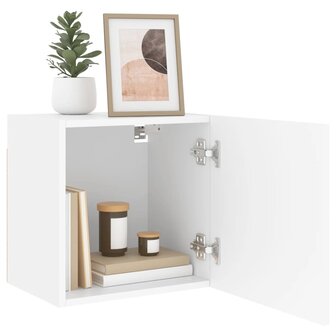 Tv-wandmeubel 40,5x30x40 cm bewerkt hout wit 5