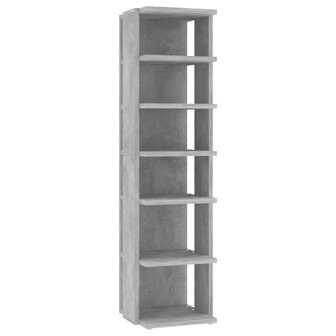 Schoenenkast 27,5x27x102 cm bewerkt hout betongrijs 2