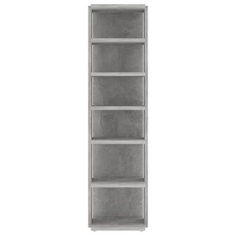 Schoenenkast 27,5x27x102 cm bewerkt hout betongrijs 4