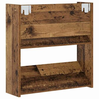 Wand Schoenenkasten met plank Anders Oud hout Bewerkt hout 7