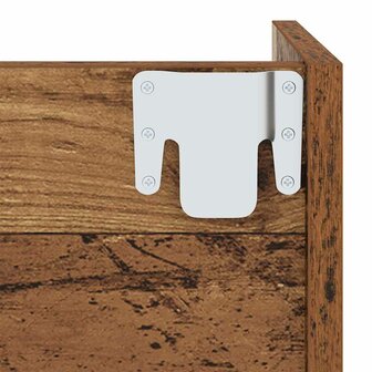 Wand Schoenenkasten met plank Anders Oud hout Bewerkt hout 8