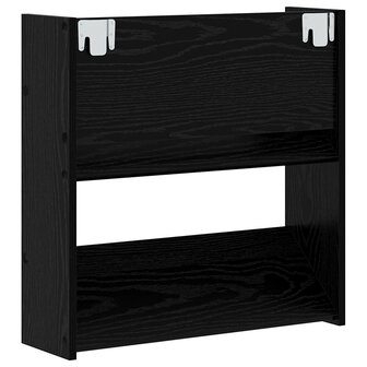 Wand Schoenenkasten met plank Anders Zwart eiken Bewerkt hout 7