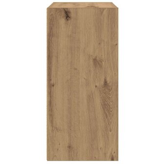 Boekenkast 31x24x52 cm bewerkt hout artisanaal eikenkleurig 6