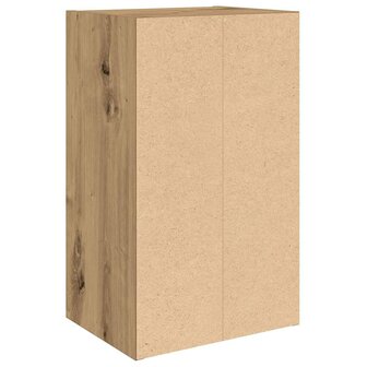 Boekenkast 31x24x52 cm bewerkt hout artisanaal eikenkleurig 7