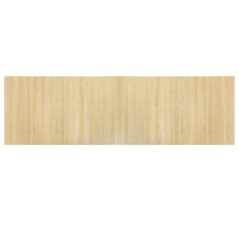 Vloerkleed rechthoekig 60x200 cm bamboe lichtnaturel 2
