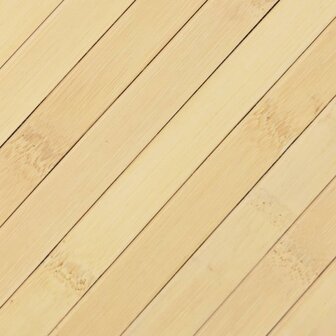 Vloerkleed rechthoekig 60x200 cm bamboe lichtnaturel 7