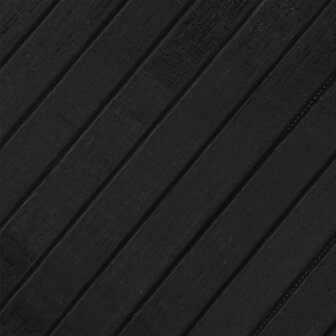 Vloerkleed rechthoekig 70x200 cm bamboe zwart 7