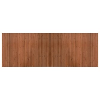 Vloerkleed rechthoekig 70x200 cm bamboe bruin 2