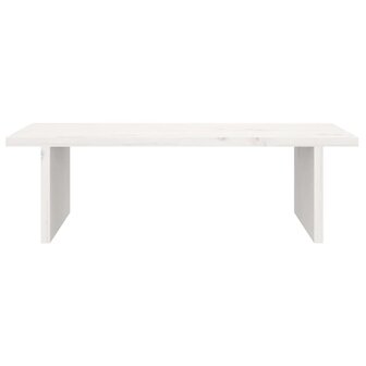 Monitorstandaard 50x27x15 cm massief grenenhout wit 5
