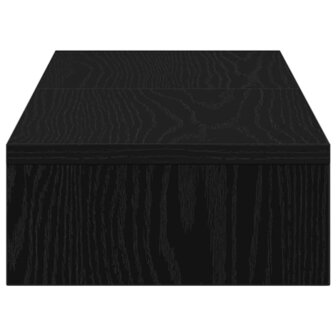 Monitorstandaard Verhoger Verstelbaar Zwart Eiken 80x24x10,5 cm 6