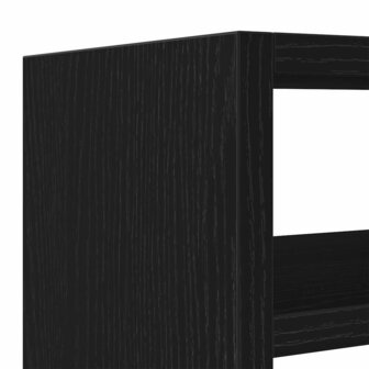 Monitorstandaard met bureau-organizer, zwart eikenhout 8