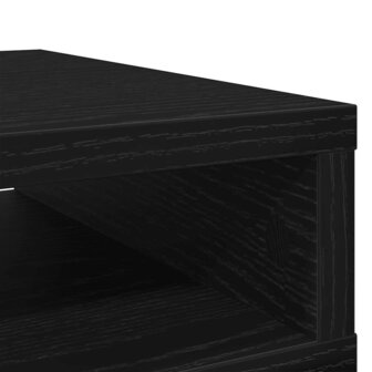Monitorstandaard Zwart Eiken 50x27x15 cm Bewerkt Hout 8
