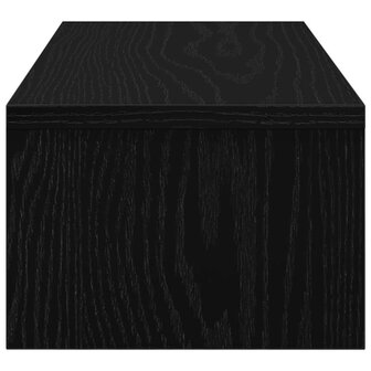 Monitorstandaard Zwart Eiken 54x22x15 cm Bewerkt Hout 6