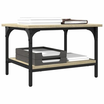 Printerkastje 2-laags 50x40x38 cm bewerkt hout sonoma eiken 6