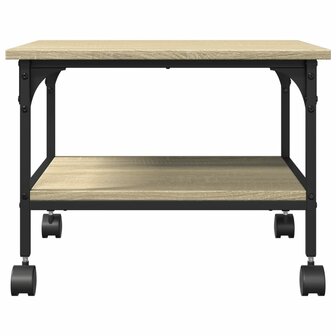 Printerkastje 2-laags 50x40x38 cm bewerkt hout sonoma eiken 7