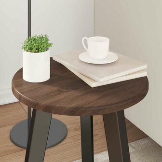 Tafelblad bruin eikenkleur 30 x 30 x 1.5 cm Bewerkt hout 4
